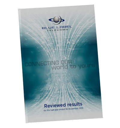 Blue Label Telecoms &ndash; Results for the half-year ended 30&nbsp;November&nbsp;2019